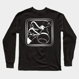 Monk Class Icon (White) Long Sleeve T-Shirt